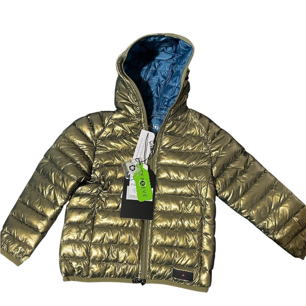 Canadian Classics Shiny Gold Kids Puffer Jacket